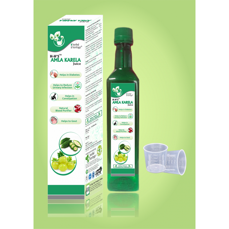 H-H'S Amla Karela Juice, Buy Amla Karela Juice online, Buy Herbal juice online